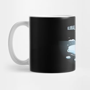 Global Warming Reality Tee 'Sad Polar Bear on Iceberg' Mug